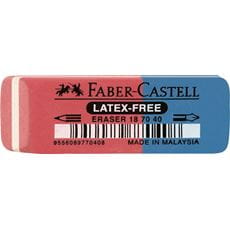 Faber-Castell - Stěrací pryž Latex-free, červeno-modrá