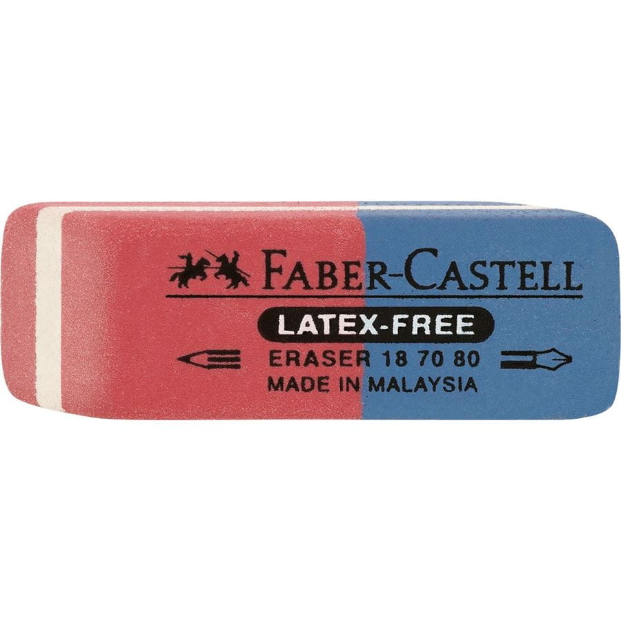 Faber-Castell - Stěrací pryž Latex-free 7070, pap.krabička 80ks