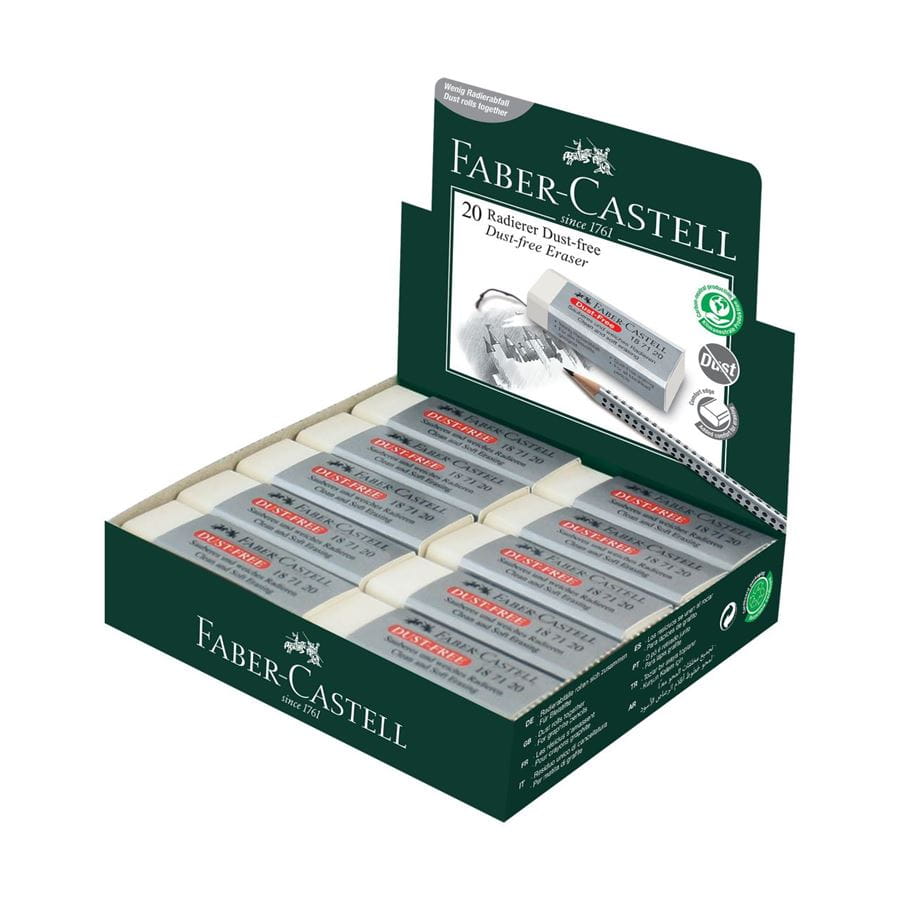 Faber-Castell - Stěrací pryž Dust-free, bílá