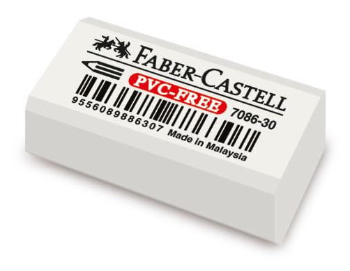 Faber-Castell - Stěrací pryž PVC-free, bílá