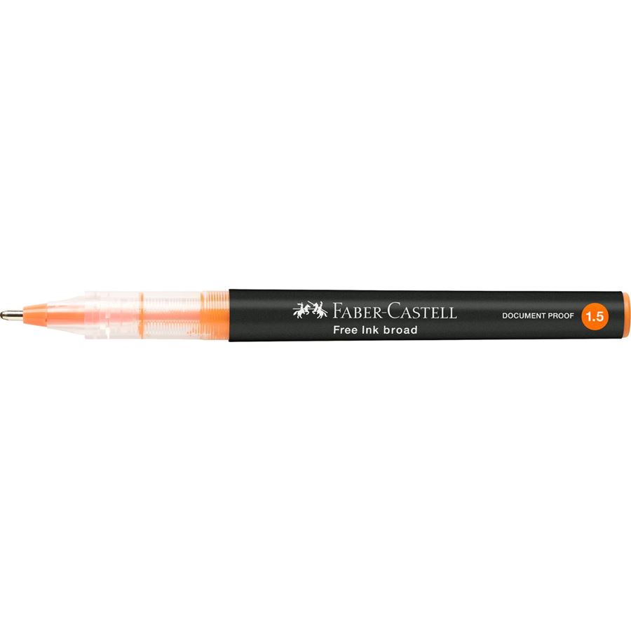 Faber-Castell - Roller Free Ink 1.5 mm, oranžová