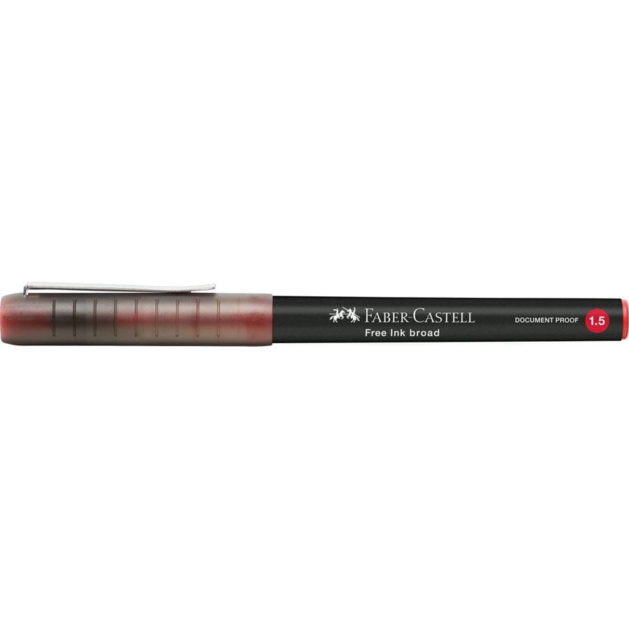 Faber-Castell - Roller Free Ink 1.5 mm, červená