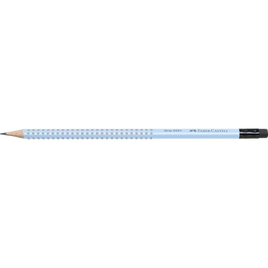 Faber-Castell - Grafitová tužka Grip 2001 B s pryží, sky blue