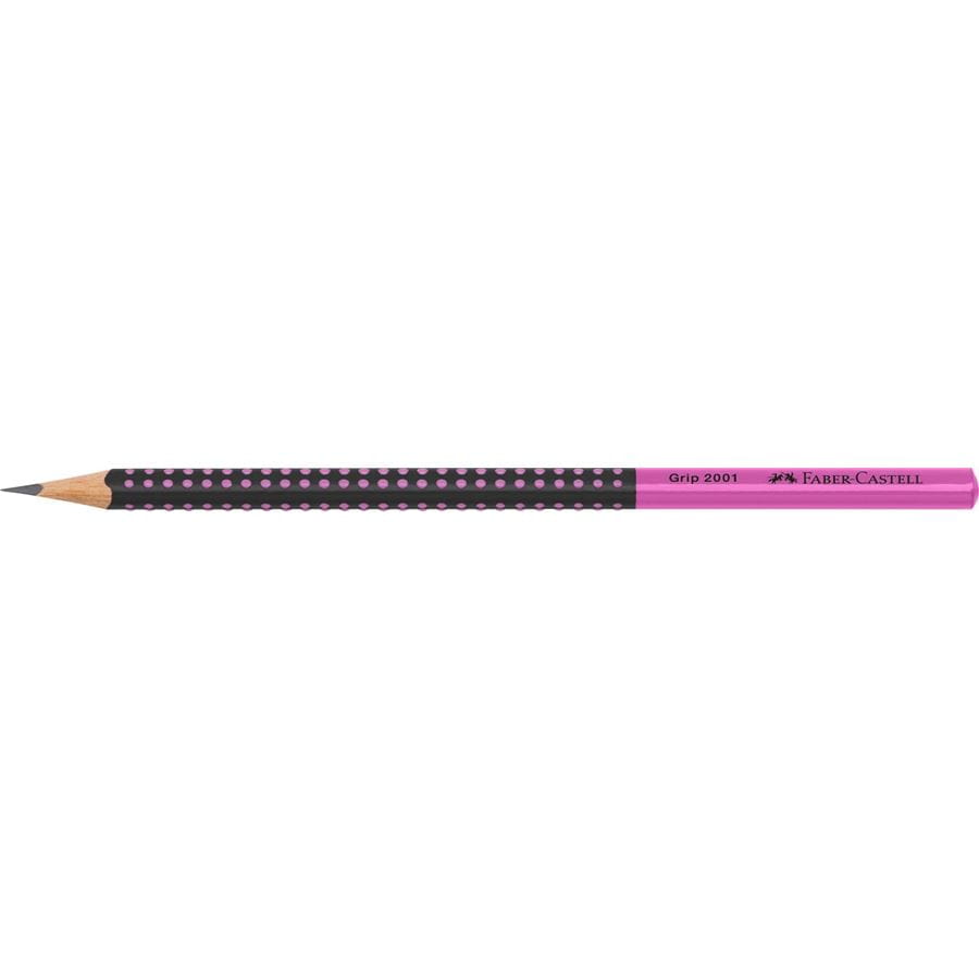 Faber-Castell - Grafitová tužka Grip Two Tone, růžová / černá