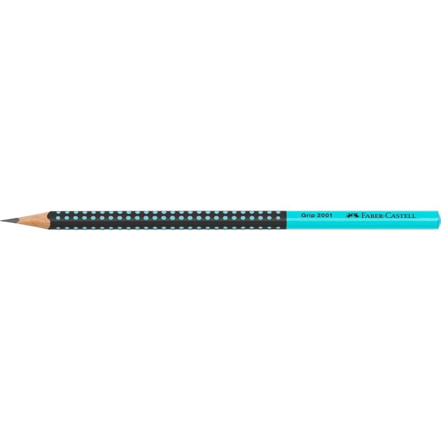 Faber-Castell - Grafitová tužka Grip Two Tone, tyrkysová / černá