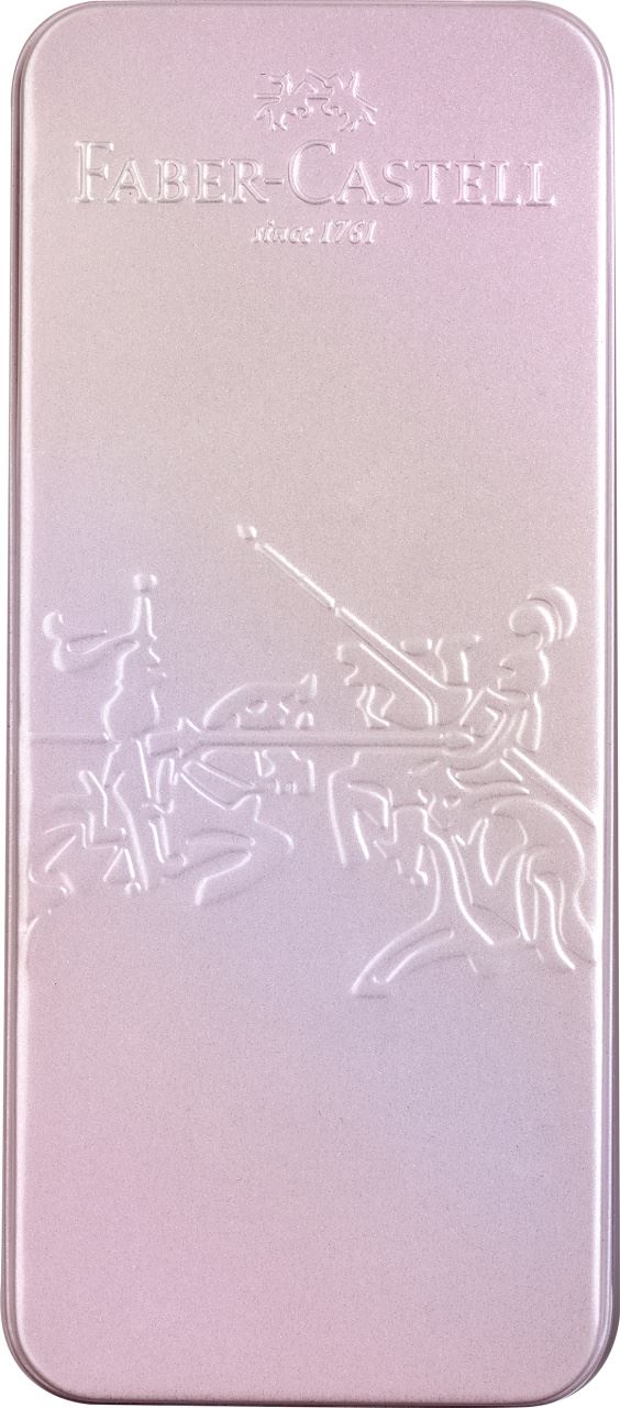 Faber-Castell - Plnicí a kuličkové pero Grip Glam Edition, perleťově růžová