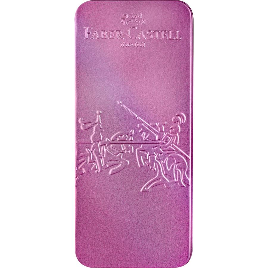 Faber-Castell - Plnicí a kuličkové pero Grip Glam Edition, perleťově fialová