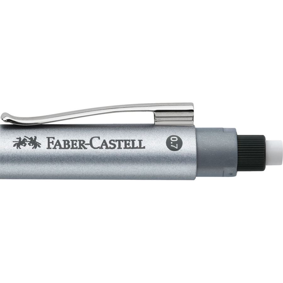 Faber-Castell - Mechanická tužka Grip 2011, 0.7 mm, stříbrná