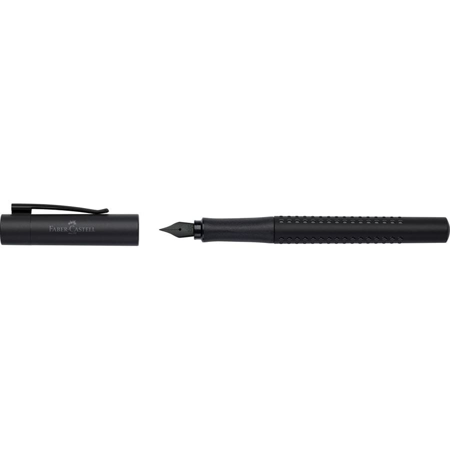 Faber-Castell - Plnicí pero Grip Edition, černý hrot F, černá