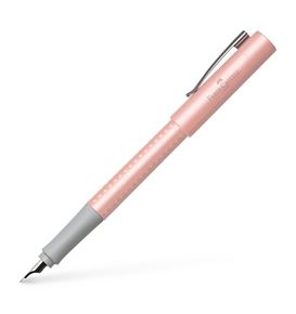 Faber-Castell - Plnicí pero Grip EF, Perleťová kolekce, růžová