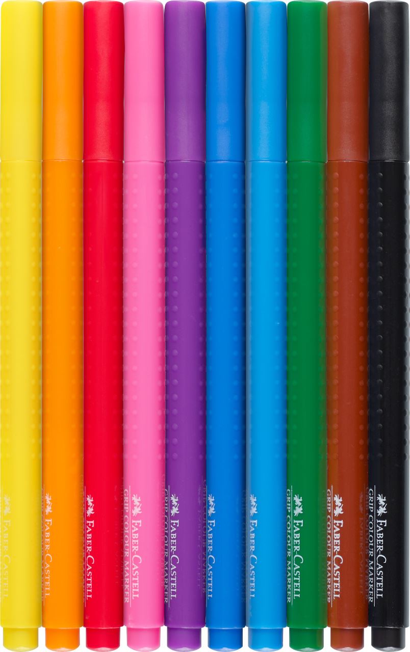 Faber-Castell - Fixy Colour Grip, papírová krabička 10 ks