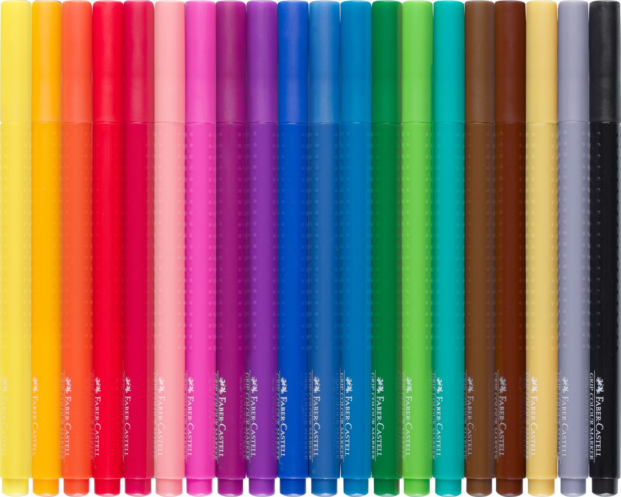 Faber-Castell - Fixy Colour Grip, plastové pouzdro 20 ks