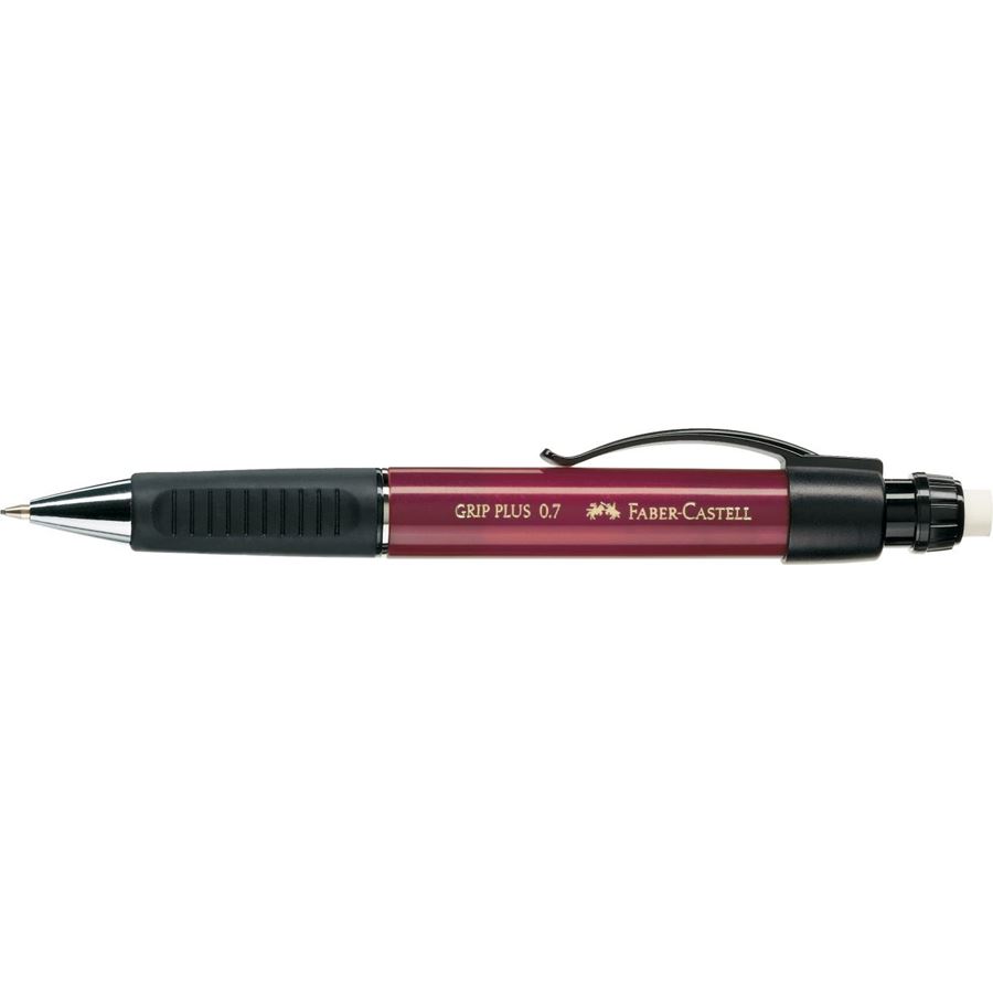 Faber-Castell - Mechanická tužka Grip Plus, červená metalická