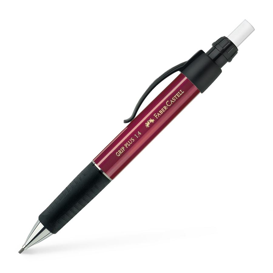 Faber-Castell - Mechanická tužka Grip Plus 1.4mm MT, červená metalíza