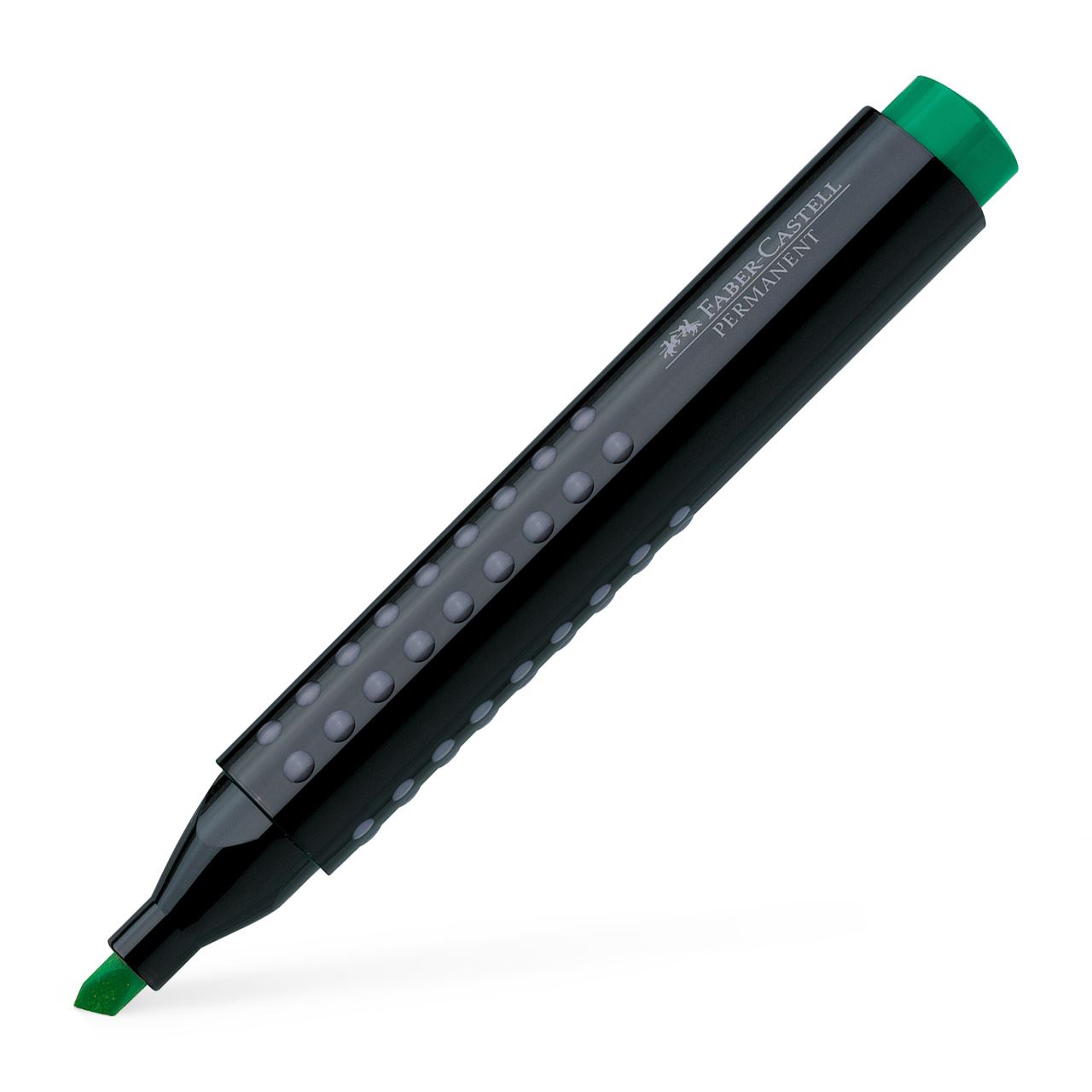Faber-Castell - Popisovač Grip Marker, klínový hrot, zelená