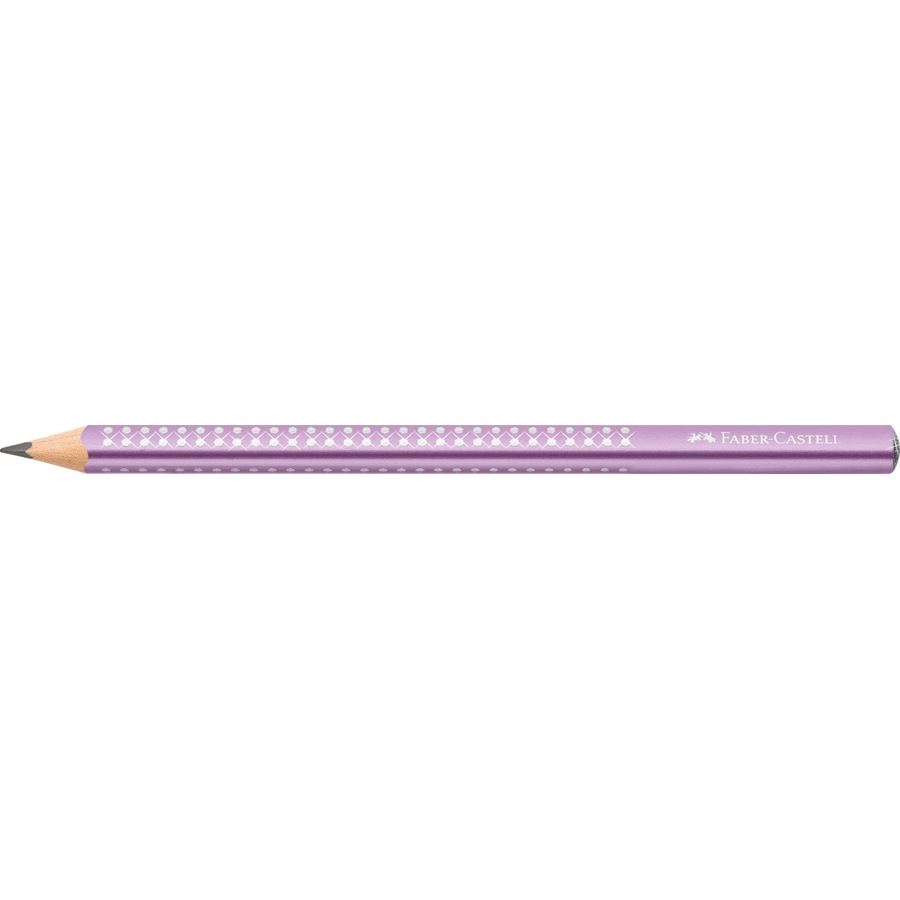 Faber-Castell - Grafitová tužka Jumbo Sparkle, violet metallic