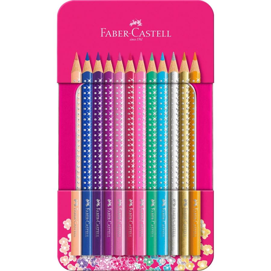 Faber-Castell - Pastelka Sparkle, dárková krabička 12 ks