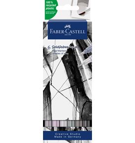 Faber-Castell - Popisovač Goldfaber Aqua Dual, Shades of grey, pouzdro 6 ks