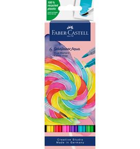 Faber-Castell - Popisovač Goldfaber Aqua Dual, Candy shop, pl. pouzdro 6 ks