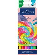 Faber-Castell - Popisovač Goldfaber Aqua Dual, Candy shop, pap. kr. 6 ksks