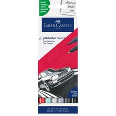 Faber-Castell - Popisovače Goldfaber Sketch, Car design, pap. krabička 6 ks