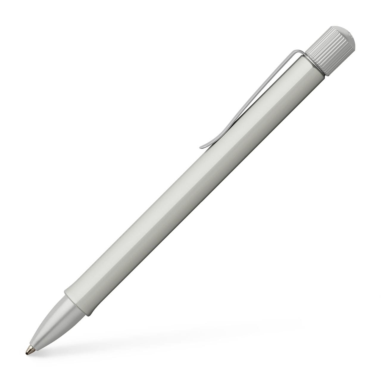 Faber-Castell - Kuličkové pero Hexo, stříbrná matná