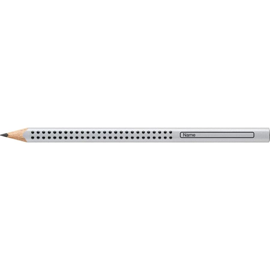 Faber-Castell - Grafitová tužka Jumbo Grip, B, stříbrná
