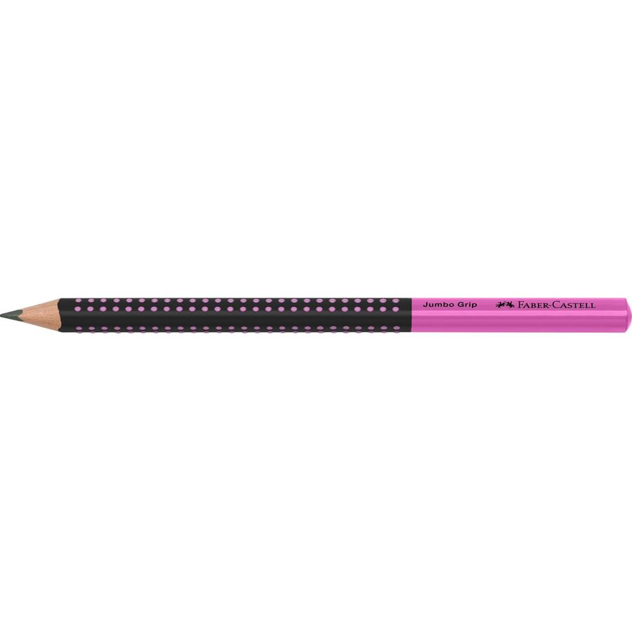 Faber-Castell - Grafitová tužka Jumbo Grip Two Tone, růžová / černá