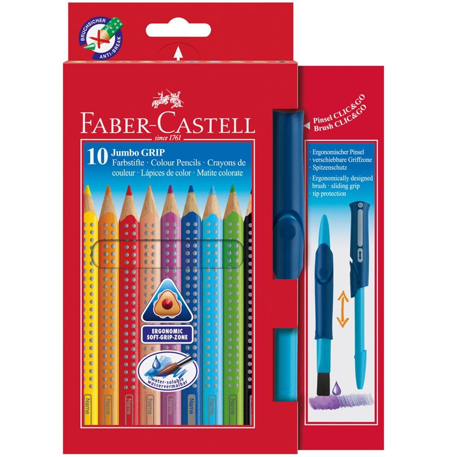 Faber-Castell - Pastelka Jumbo Grip, papírová krabička 10 ks