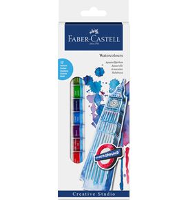 Faber-Castell - Akvarelové barvy, papírová krabička 12 ks