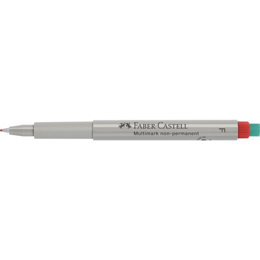 Faber-Castell - Popisovač Multimark, F, červená