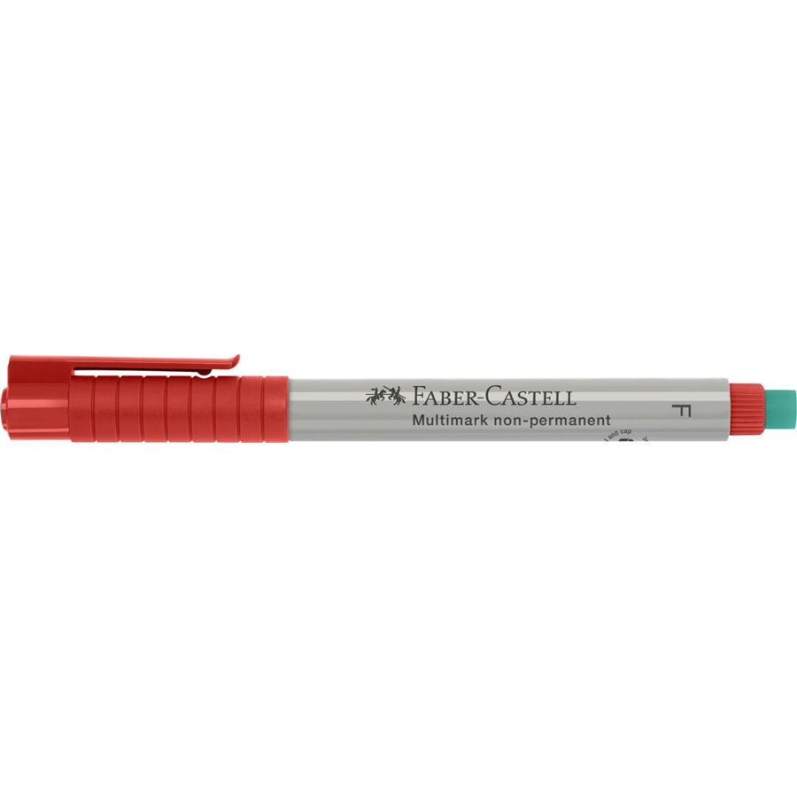 Faber-Castell - Popisovač Multimark, F, červená