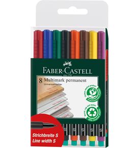 Faber-Castell - Popisovač Multimark, S, sada 8 ks