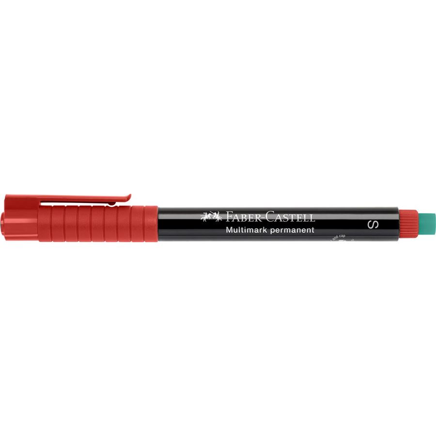 Faber-Castell - Popisovač Multimark, S, červená