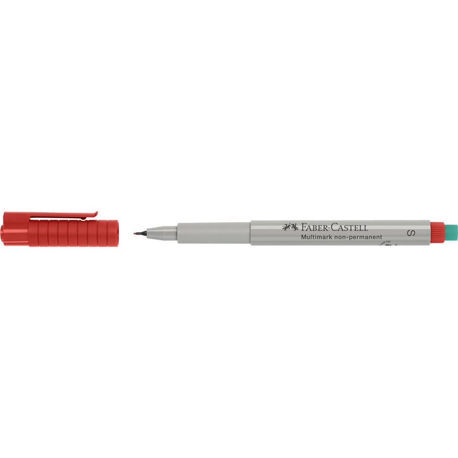 Faber-Castell - Popisovač Multimark, S, červená