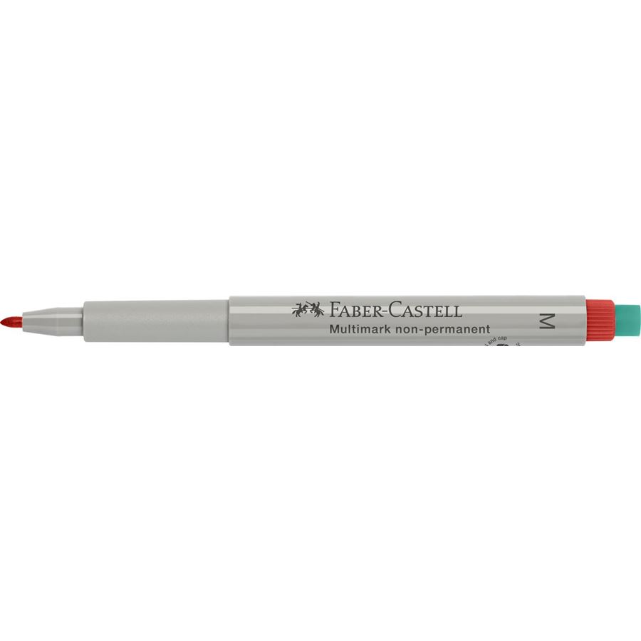 Faber-Castell - Popisovač Multimark, M, červená