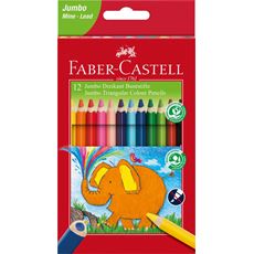 Faber-Castell - Pastelka Jumbo Colour, papírová krabička 12 ks