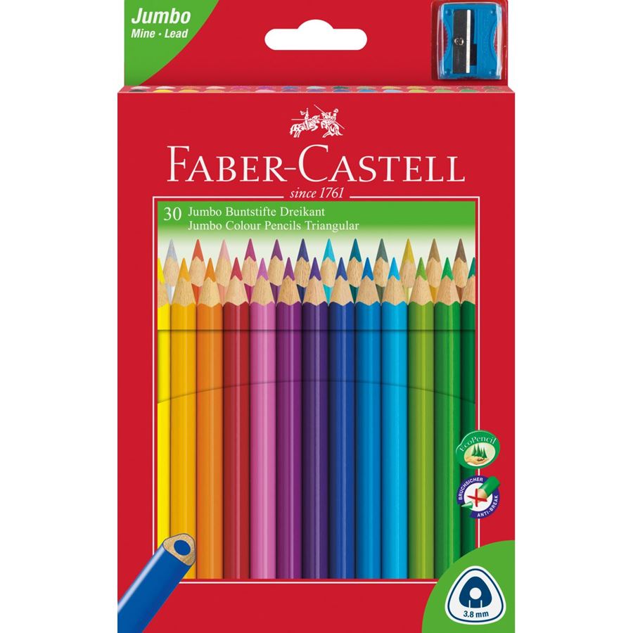 Faber-Castell - Pastelka Jumbo Colour, papírová krabička 30 ks