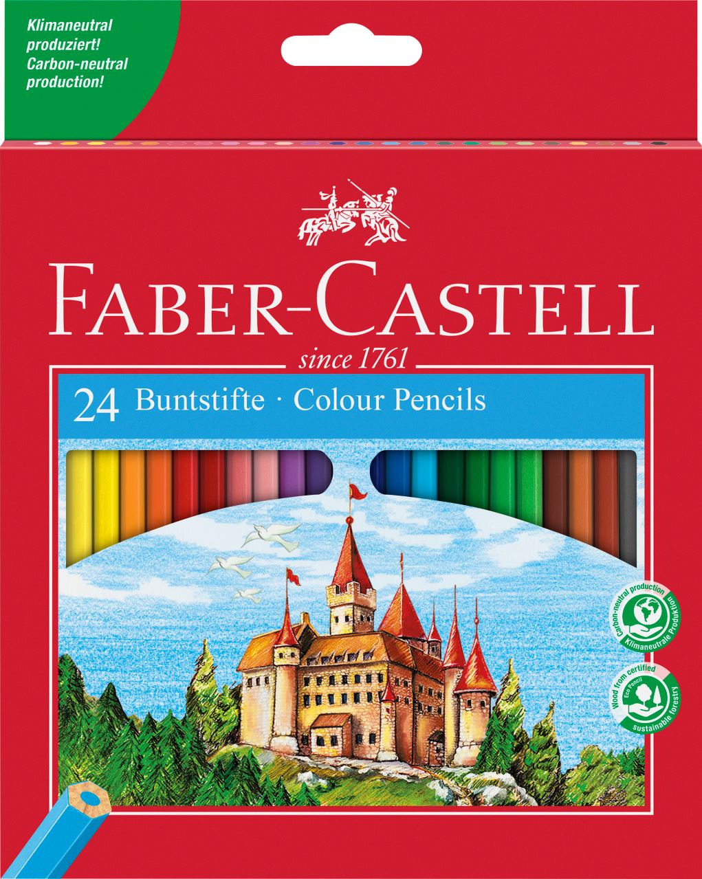 Faber-Castell - Pastelka šestihranná, papírová krabička 24 ks