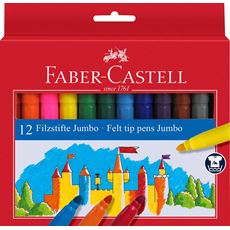 Faber-Castell - Fixy Jumbo, papírová krabička 12 ks