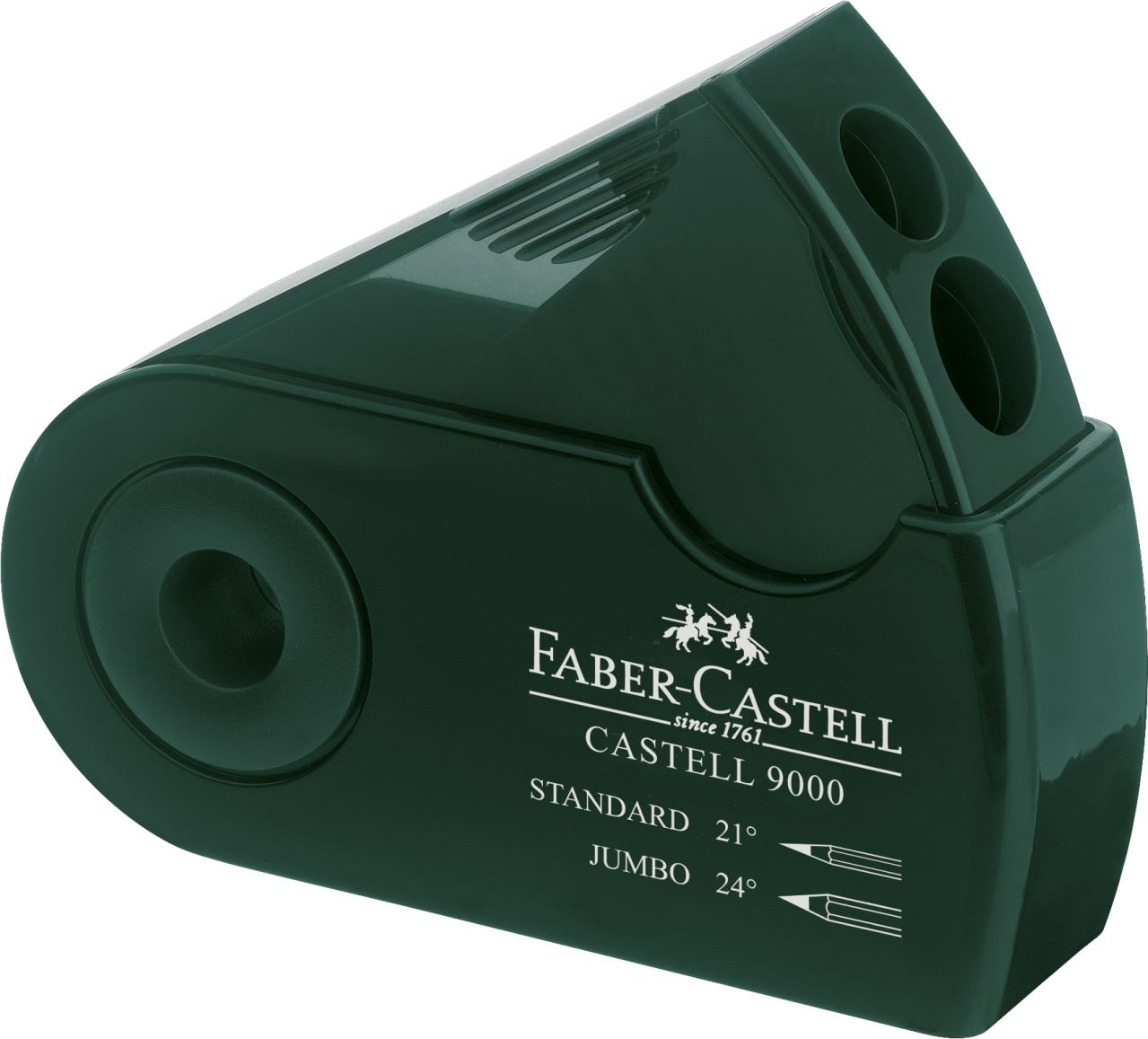 Faber-Castell - Ořezávátko Sleeve Castell 9000 dvojité 12ks, zelená