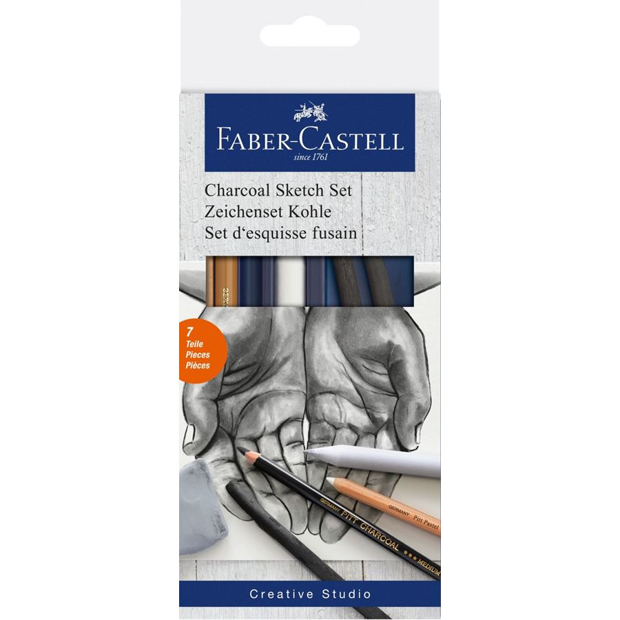 Faber-Castell - Charcoal Sketch sada, 7 ks