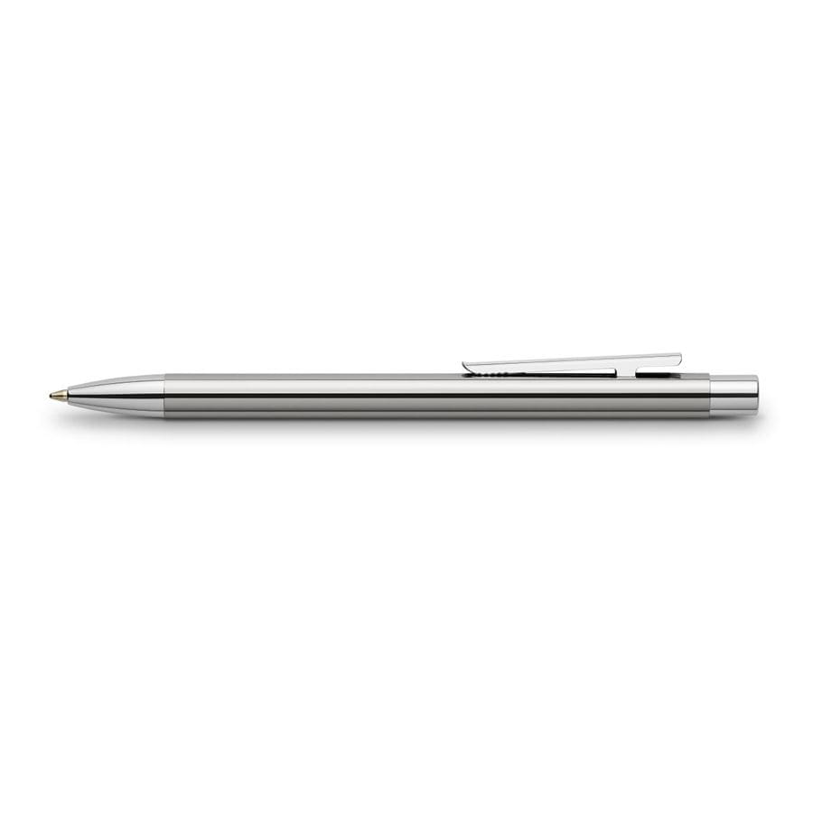Faber-Castell - Kuličkové pero Neo Slim Stainless Steel, lesklý povrch