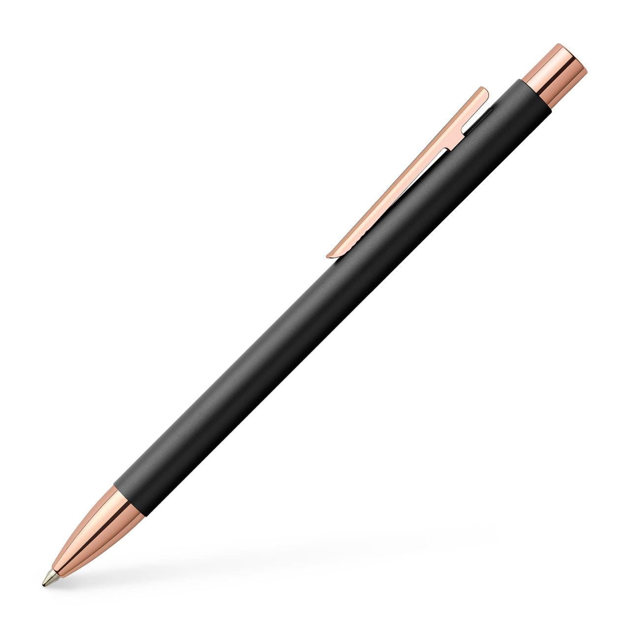 Faber-Castell - Kuličkové pero Neo Slim Metal Black, růžové zlato
