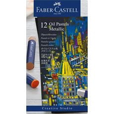 Faber-Castell - Pastely olejové Metallic, papírová krabička 12 ks