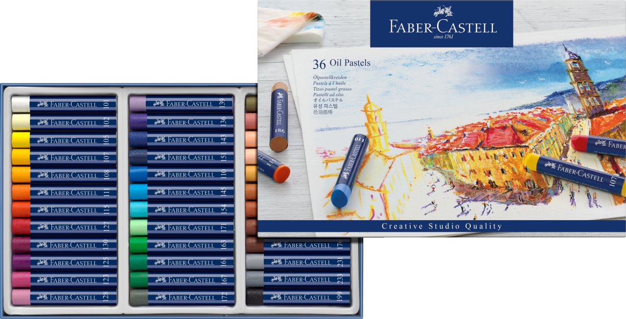 Faber-Castell - Pastely olejové, papírová krabička 36 ks