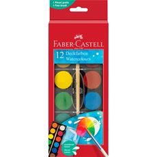 Faber-Castell - Vodové barvy, plastová paleta 12 barev