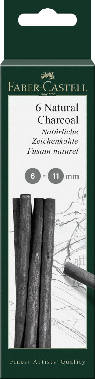 Faber-Castell - Přírodní uhel Pitt Monochrome, Ø 6-11 mm