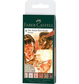 Faber-Castell - Popisovač Pitt Artist Pen, Portrait, plast. Pouzdro 5 ks