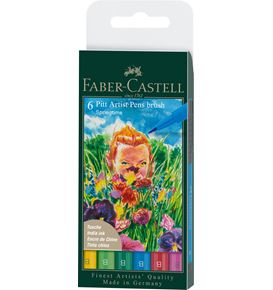 Faber-Castell - Popisovač Pitt Artist Pen, plast. pouzdro 6 ks, Springtime